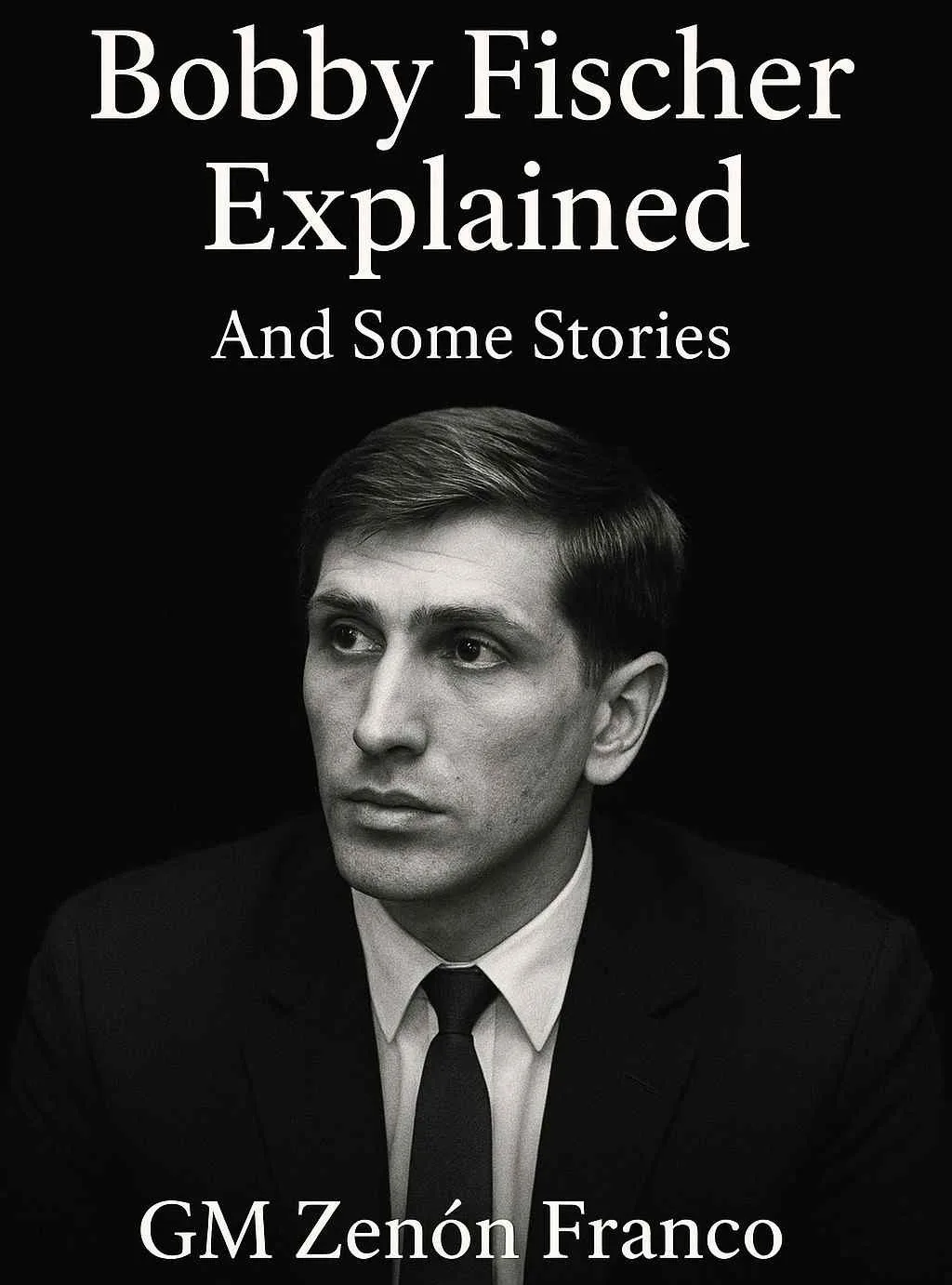 جلد کتاب جلدمشکی Bobby Fischer Explained: And Some Stories اثر GM Zenón Franco شامل تحلیل Move-by-Move بازی‌های بابی فیشر